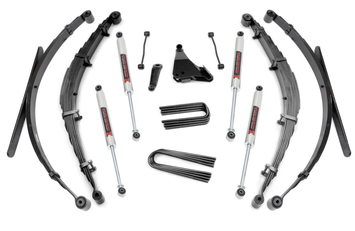 Ford F-250 Super Duty Suspension Lift Kit - Rear - Rough Country - 6 Inch Lift + M1 - 1999